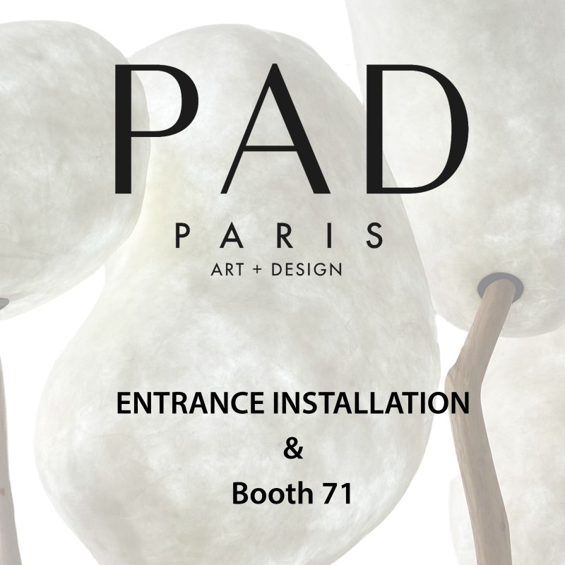 PAD PARIS 2023 - Installation à l'entrée du Salon & Stand 71